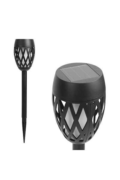 OEM Lampă solară LED - Efect de flacără - 8.5 x 29 (+11) cm