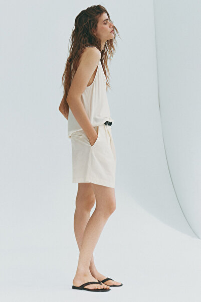 H&M Keten Karışımlı Şık Şort