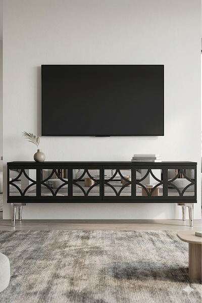 CENEYRA TSA1236AS ÖZ Tv Sehpası ANTRASİT - SILVER 120 CM