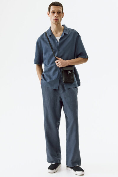 H&M Keten Pantolon Loose Fit