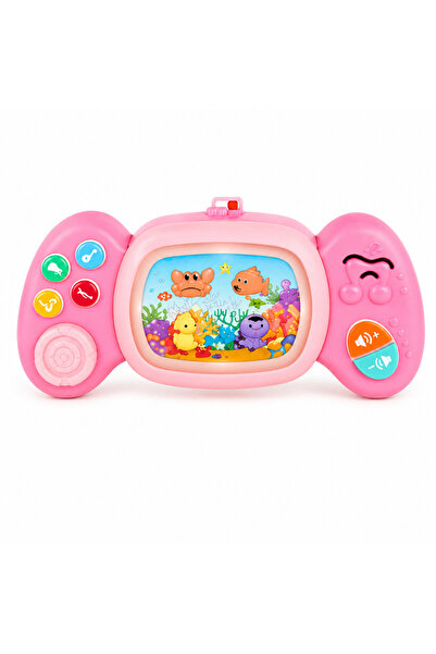 LITTLE ANGEL Baby Musical Toy with Lights & Aquatic Animal Buttons - Pink