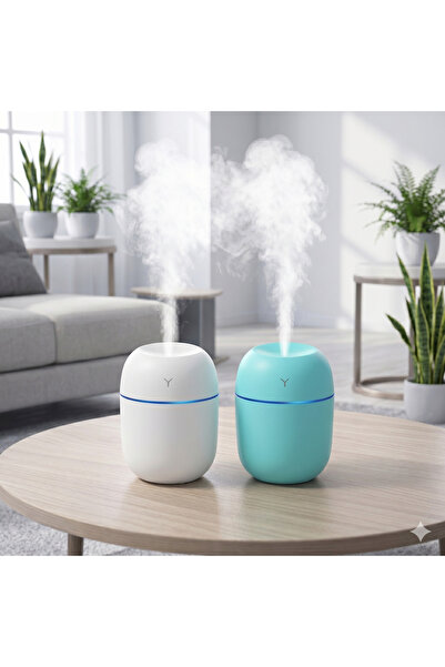 Colorful Egg Humidifier Set 2x Umidificator de Aer, cu Lumină LED, cu Aliment...