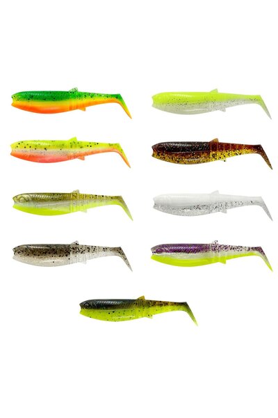 Savage Gear Cannibal Shad 12.5cm 20gr Sahte Balık Flou Yellow Glow