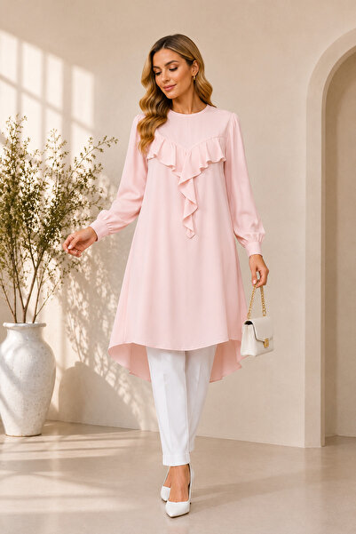 Esra Shop Zarafet Fırfırlı Tunik