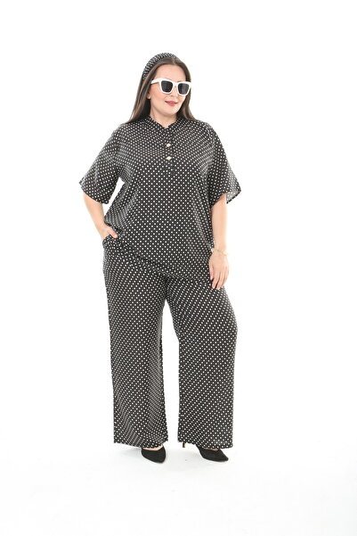 XL Modam Women's Linen Plus Size Pants Tunic Set