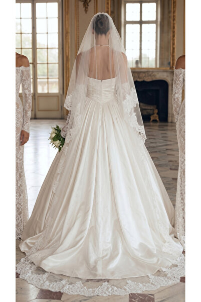 Paradise Collection Moda Evi saten modern gelinlik