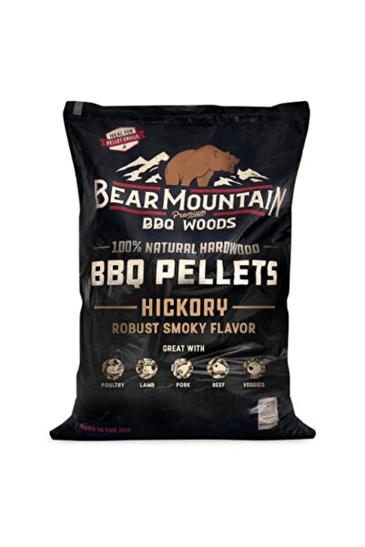Bear Mountain حبيبات خشب الهيكوري الطبيعية ذات النكهة الدخانية القوية للشواء ...