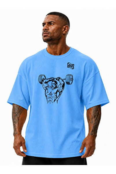 Alcoach Summer Athletic Oversized T-Shirt for Men Bodybuilding and All Sports...
