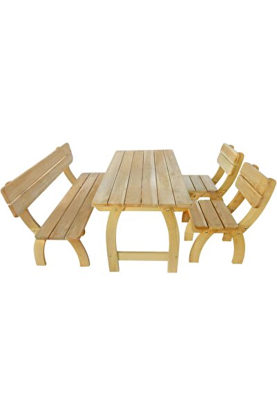 vidaxl Set mobilier de exterior, 4 piese, lemn de pin tratat
