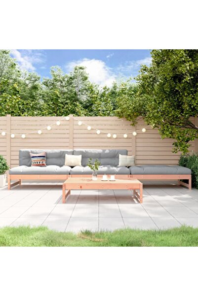 vidaxl Set mobilier relaxare gradina, 4 piese, lemn masiv Douglas