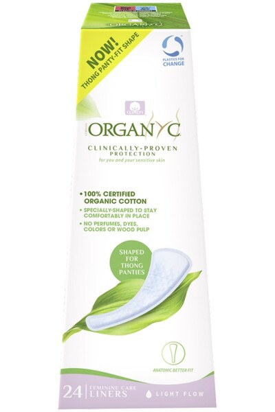 Organyc Absorbante zilnice pentru tanga, 24buc