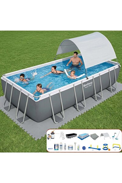 BESTWAY Gölgelikli Büyük Prefabrik Full Havuz Seti 549x274x122cm 56466 BW571