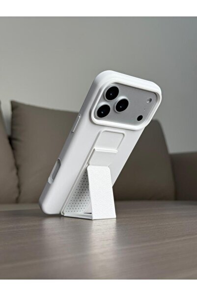 FASHION CASE Premium Foldable Kickstand Silicone Case for iPhone 17 Pro - Sli...