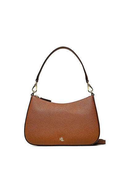 Ralph Lauren Γυναικεία Δερμάτινη Danni Τσάντα Καφέ 431883768007-TAN