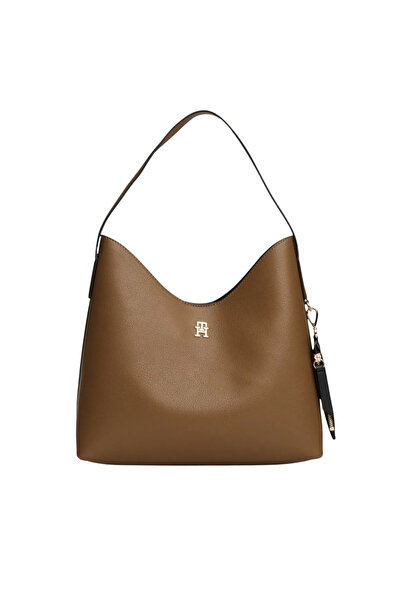 Tommy Hilfiger Γυναικεία TH Icon Τσάντα Καφέ AW0AW18140-R07