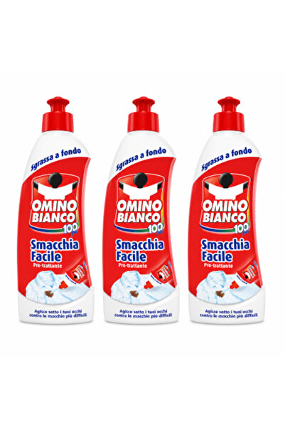 Omino Bianco Set 3 x Smacchia Facile Pre-treatment, 500 ml, solution for diff...
