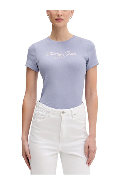 Tommy Hilfiger Γυναικείο Slim T-shirt Λιλά Tommy Jeans DW0DW21838-C5U