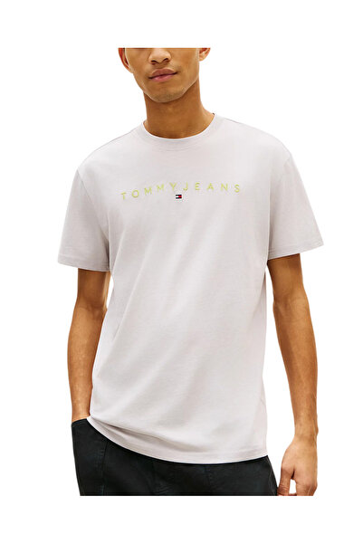 Tommy Hilfiger Ανδρικό T-shirt Γκρι Tommy Jeans DM0DM20744-PS4