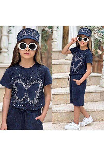 Lucky kidswear SET PENTRU FETE CU ȘAPCĂ DE TENIS, PANTALONI SCURȚI ȘI MODEL F...