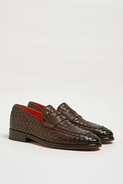 Faruk balkanas Alp Model Genuine Hand-Knitted Leather Sole Casual Shoes
