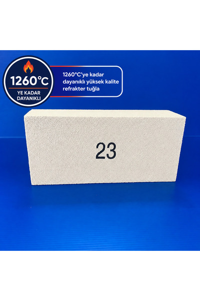 CRS Yüksek Isıya Dayanıklı İzolasyon Tuğlası | 1260 C | IFB 23 | 230x114x64 mm