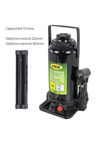 JBM CRIC HIDRAULIC 15T Inaltime minima 225 mm Inaltime maxima 365 mm