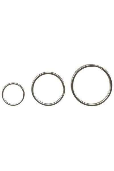 ALCO Inele metalice pentru chei, D - 20mm, 10 buc/set, - argintii