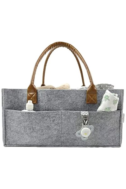 Bumble & Bird - Diaper Caddy Organizer - Grey/Brown