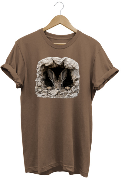 WİDİ Wild Rabbit Printed Land and Nature T-Shirt Outdoor Wear