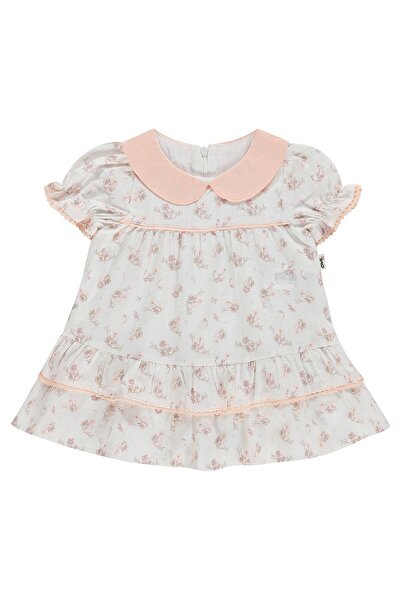 Civil Baby Floral Print Baby Collar Dress 6-18 Months - White