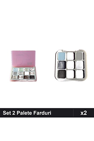 Makeup Set of 2 Eyeshadow Palettes True Eyes 01 and DoDo Rose 8g, Professiona...