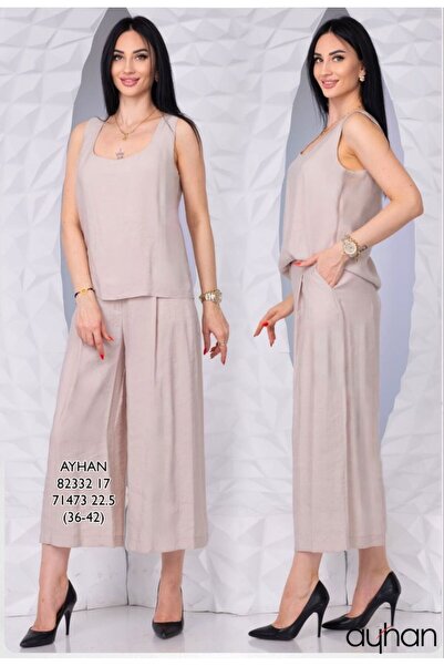 AYHAN Modal Fabric Double Suit with Side Pockets and Straps