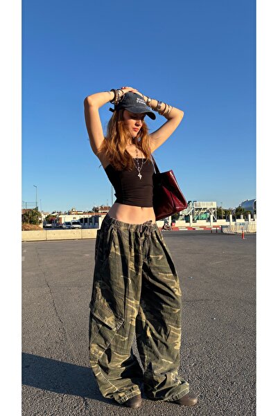 peace hunter KAMUFLAJ EKSTRA BAGGY PANTOLON