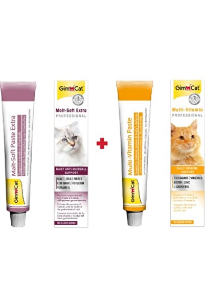 Gimcat Malt Soft Extra 20 gr + Multivitamin 20 gr 2'li Set Ürün! -TY5601480