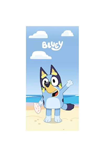 bluey Παιδική Πετσέτα Θαλάσσης Μπλε 70x140cm (Fast Dry)
