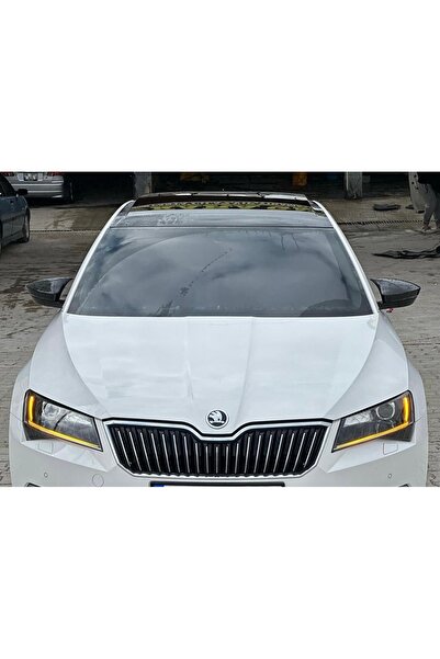 DEMİRTUNİNG SKODA SUPERB MK3 2015+ YARASA AYNA KAPAĞI BATMAN AYNA PARLAK SİYAH
