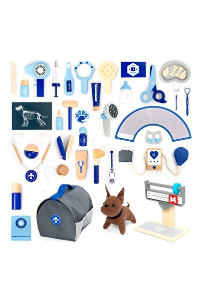 UMU Toys Μπλε Σετ Παιχνιδιού Ρόλων Κτηνιάτρου