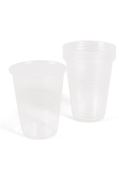 Zumzeria Set of 30 Transparent Plastic Cups 350ml