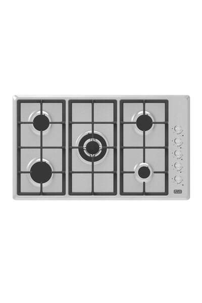 Usto Built-in Hob, 90 cm, 5 Gas Burners, Full Safety, SABAF, Side Control, St...