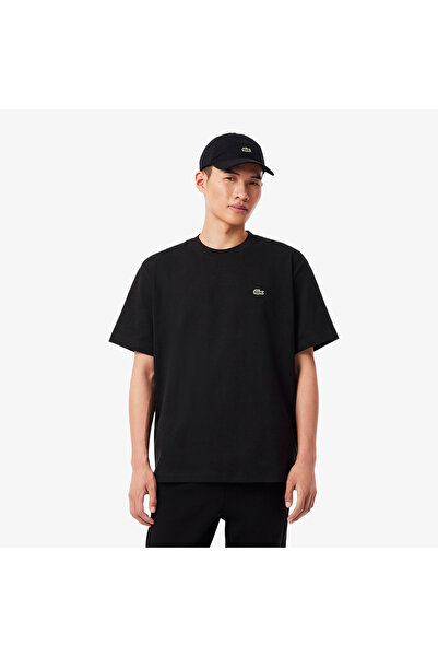 Lacoste Erkek Relaxed Fit Bisiklet Yaka Siyah T-Shirt