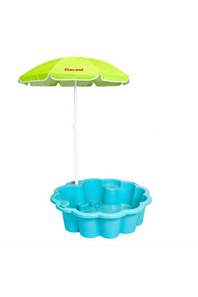 Doloni Piscina si ladita de nisip 2-in-1 pentru copii, Turquoise Flower, 80 x...