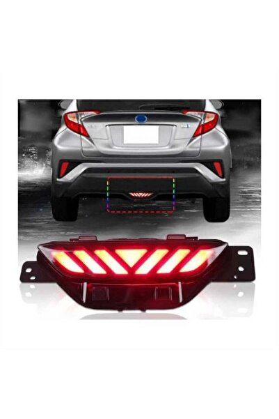 aks Toyota C-HR Uyumlu Yedek Parça Tampon Altı Orta Stop Ledi