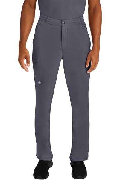 Healing Hands HH Works Ryan Men's Stretch Scrub Pants, Pewter Gray (HHE9590)