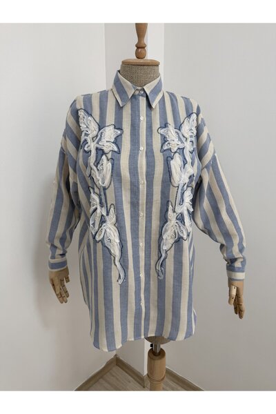 Morvarid Women's Shirt with Embroidery and Comfortable Fit