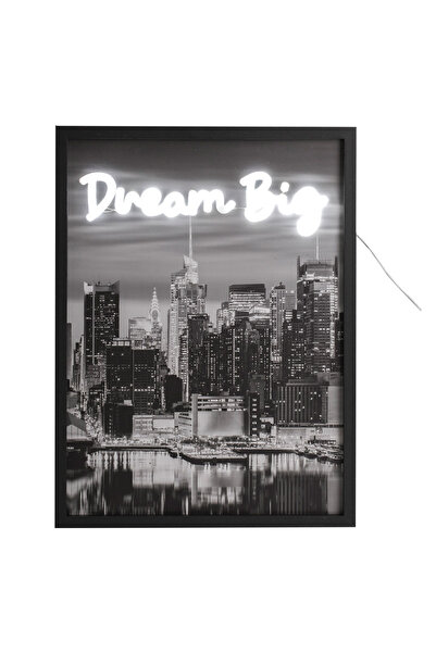 Zumzeria Tablou cu lumină neon Model New York 30x40cm