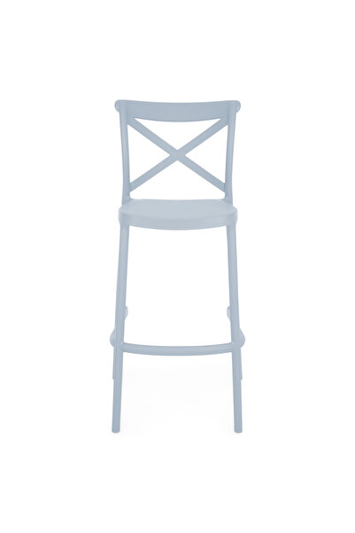 Maison Mex Garden/terrace bar stool MAVEN L.52.5 l.50 H.107 blue