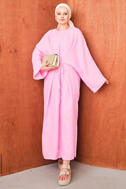 salisburys Molly Nelly Kadın Oversize Muslin Bağlamalı Elbise