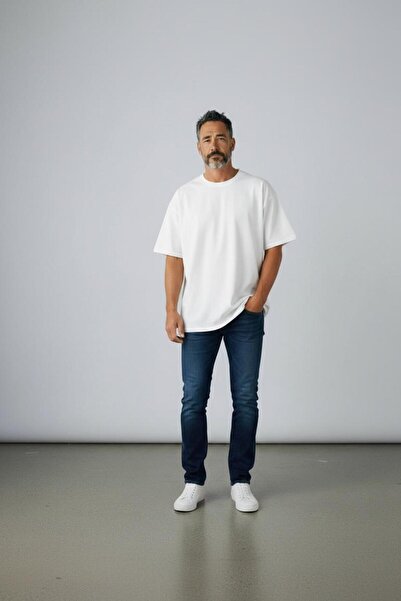 Street Style Oversize Sırt Baskılı T-Shirt