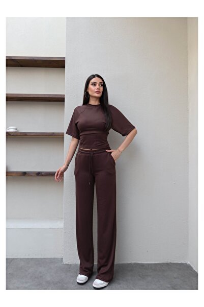 ESRAHELVACI Reglan Sleeve Waistband Sweatpants Set