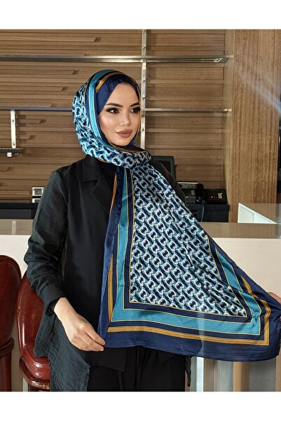 tomrisboutique Luxury Voile Silk Shawl Hijab Foulard Scarf Shawl Bb Pattern 7...